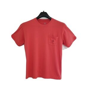 Southern Proper Men's Red Pocket Short Sleeve T-Shirt Top Size Medium PRE-OWNED